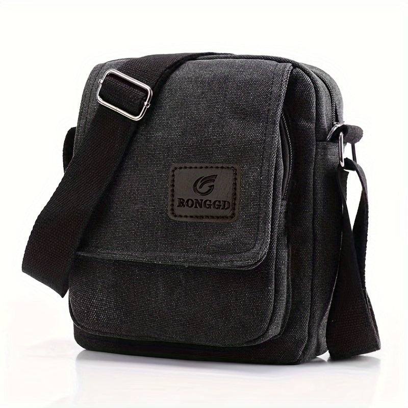 Retro Square Shoulder Bag - Stylish Vintage Design with Secure Zipper, Ultra-Lightweight Canvas Crossbody Bag for Trendy Travelers Beauty Fashion