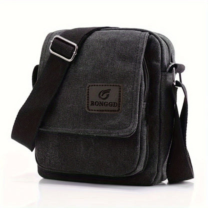 Retro Square Shoulder Bag - Stylish Vintage Design with Secure Zipper, Ultra-Lightweight Canvas Crossbody Bag for Trendy Travelers Beauty Fashion