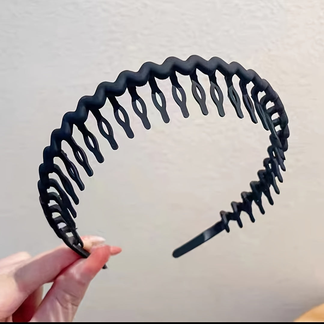 Hair Clip Frosted Color Headband Women's Non-slip Band Teeth Simple Pressure Headband Face Headband Hair Accessories Beauty Fashion