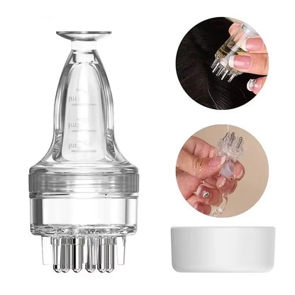 3ML Scalp Applicator Liquid Comb Hair Scalp Treatment Essential Oil Liquid Guiding Massager Comb Hair Growth Serum Oil Apply