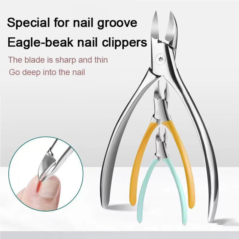 New 1Pcs Professional Nail Clipper Anti-Splash Nail Clippers Nail Scissors Cutter Set Stainless Steel Pedicure Tools ZJJ03