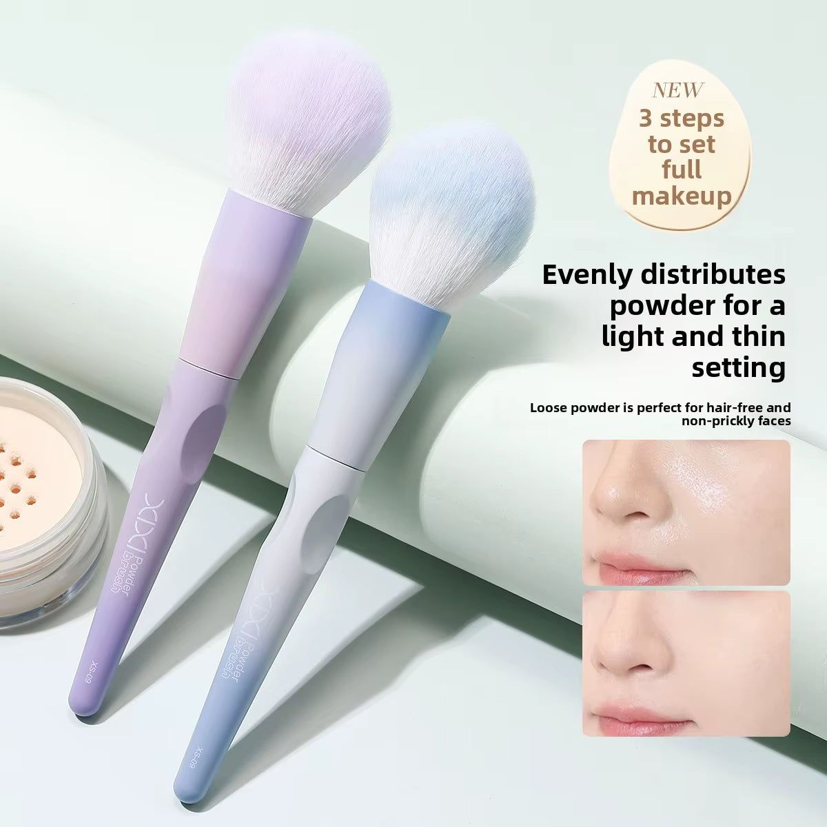 Large Powder Brush for Makeup, Soft and Fluffy Kabuki Brush for Face Powder, Blush, Bronzer and Setting Powder