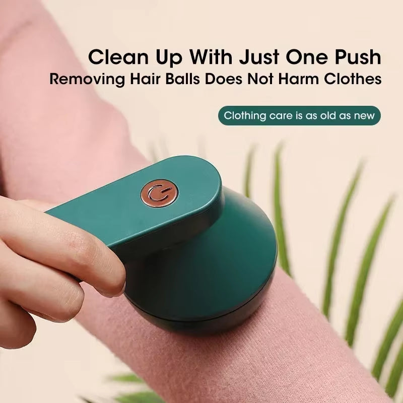 Rechargeable Electric Lint Remover, Portable Fabric Shaver for Clothes Pet Hair Removal Household Garment Ball Trimmer