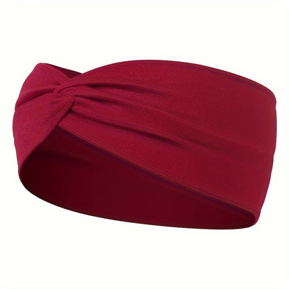 [Elastic Hair Band] 1pc Elastic Sweat Absorbent Hair Band for Yoga Gym Sport