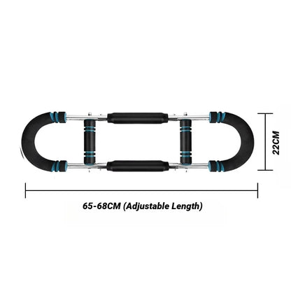Adjustable U-Shaped Arm Exerciser with Foam Handle Spring Workout Bar Forearm Triceps Chest Expander Portable Fitness Equipment