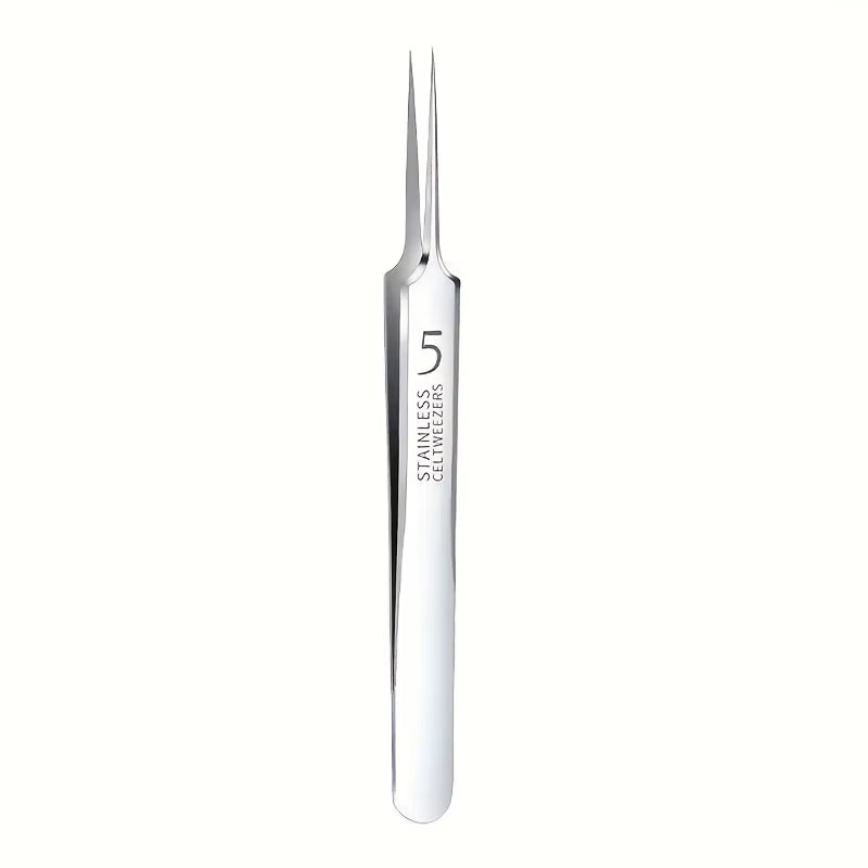 1/3Pcs Extra Fine No. 5 Cellular Acne Blackhead Tweezers,Facial Beauty Remove Acne Needle Tools for Skin Care,Blackhead Clip
