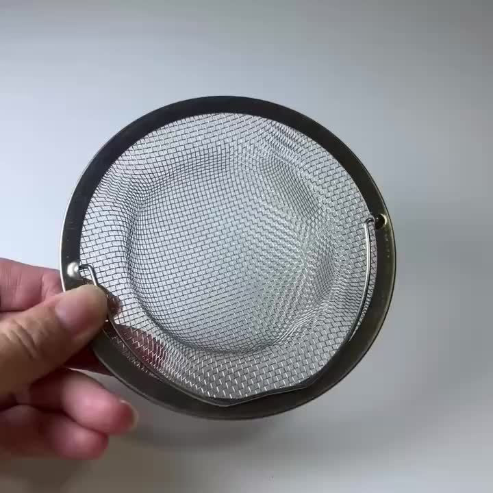 1-6pcs Stainless Steel Sink Strainer with Handle - Rust-Resistant Mesh Design, Suitable for Kitchen and Bathroom Sinks, Easy to Prevent Clogging, Perfect for Draining Fruits and Vegetables Beauty Fashion