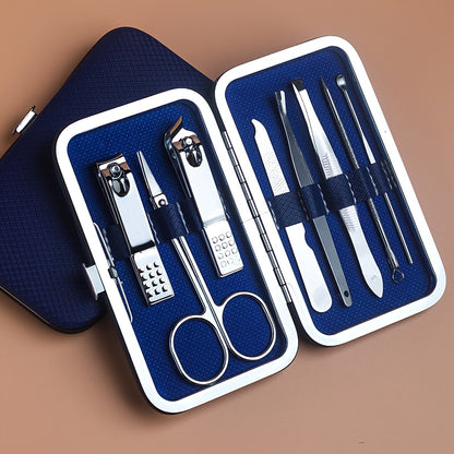 Professional Manicure And Pedicure Set, Nail Clipper Nail Cutter Nail Files Ear Spoon, Beauty Tools Grooming Set with Portable Case, for Nail Care, for Household And Travel Beauty Fashion