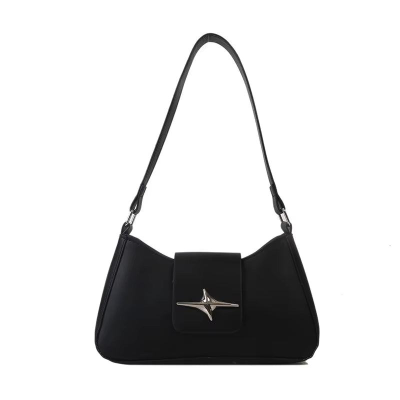 Vintage Shoulder Bags Small Purse for Women Classic PU Leather Shoulder Bag Ladies Underarm Handbag Fashionable Crossbody Bag