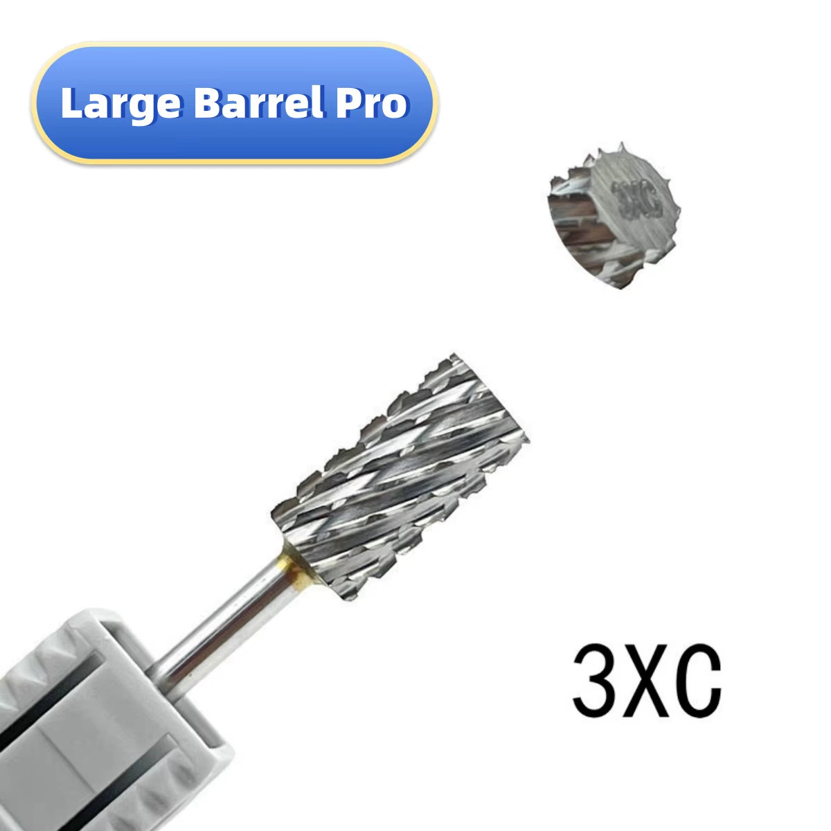 High Quality 6.6Mm Large Barrel and Smooth Top Carbide Nail Drill Bit 3/32" Tungsten Steel Carbidrel Pro Milling Cutter Nail Bit