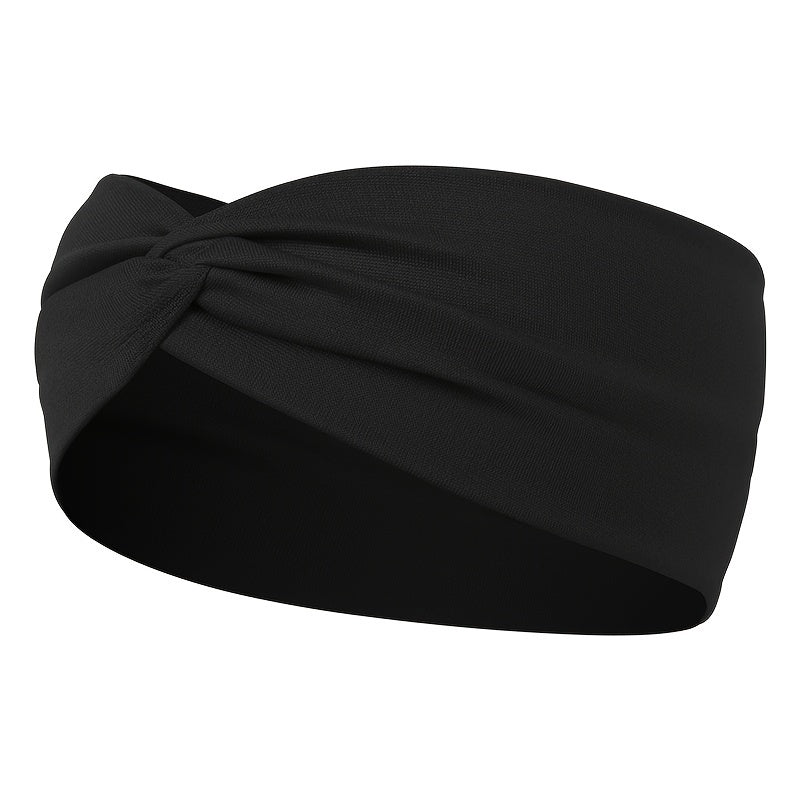 [Elastic Hair Band] 1pc Elastic Sweat Absorbent Hair Band for Yoga Gym Sport