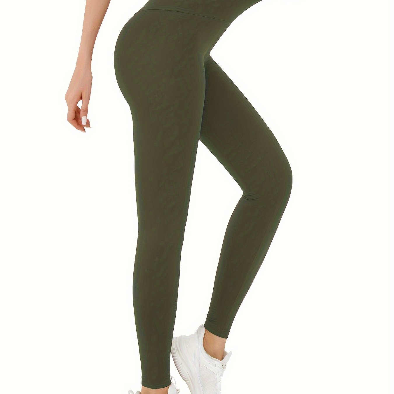 Super Soft High-Waisted Women's Stretch Yoga Leggings, Tummy Control, Non-See-Through, Breathable Active Running Tights, Sport Style - Multiple Colors Available