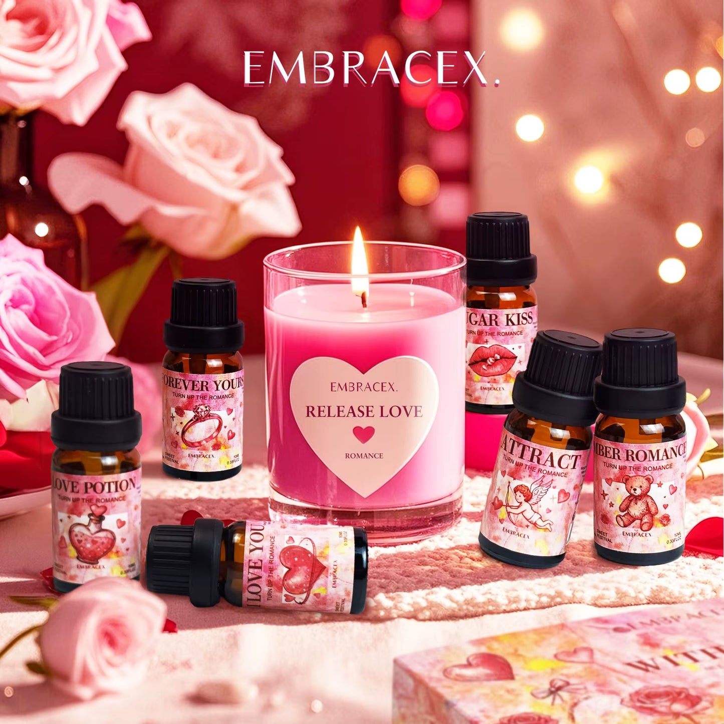 10Ml Forever Yours Essential Oil Premium Valentine Gift Essential Oil - Spiced Romance Scent for Special Someone Long Lasting