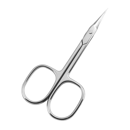 1Pcs 2.5 Thickness Nail Cuticle Scissors Eyebrows/Eyelashes Mustache Multi-Purpose Cuticle Extra Fine Curved-Manicure Scissors