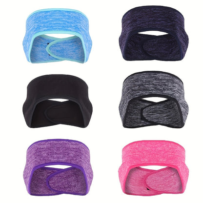 Winter Fleece Headband, Sport Earmuffs, Windproof Stretchy Ear Covers, Ski Workout Sweatband, Thermal Moisture Wicking Sport Headbands - For Men & Women - For Winter Sports & Outdoor Activities - Perfect Gift for Cold Weather Beauty World Shop