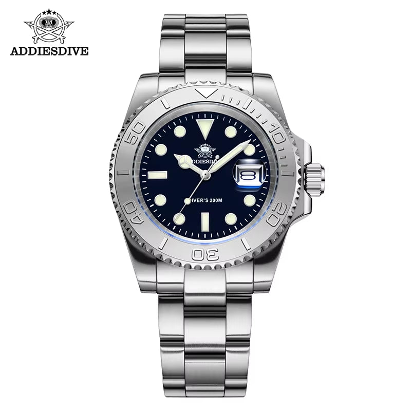 Luxurious Men'S Analog Quartz Watch BGW9 Luminous 20 Bar Waterproof Men'S Diving Stainless Steel Men Watches H3