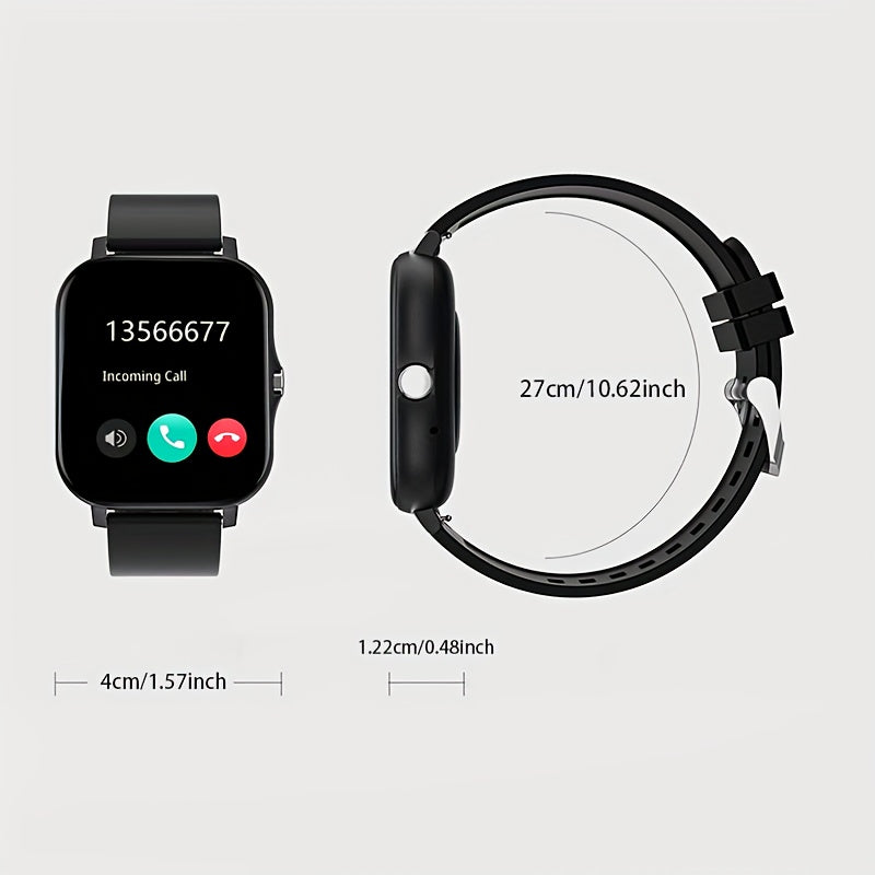 New Multi-functional Smartwatch, 1.83-inch Full Touch Screen, Built-in Microphone And Speaker HD Call, Music Playback, Multi-sport Mode Sports Watch, Step Counting Sleep Monitoring, Suitable for iPhone/Android Phones, Suitabl Beauty World Shop