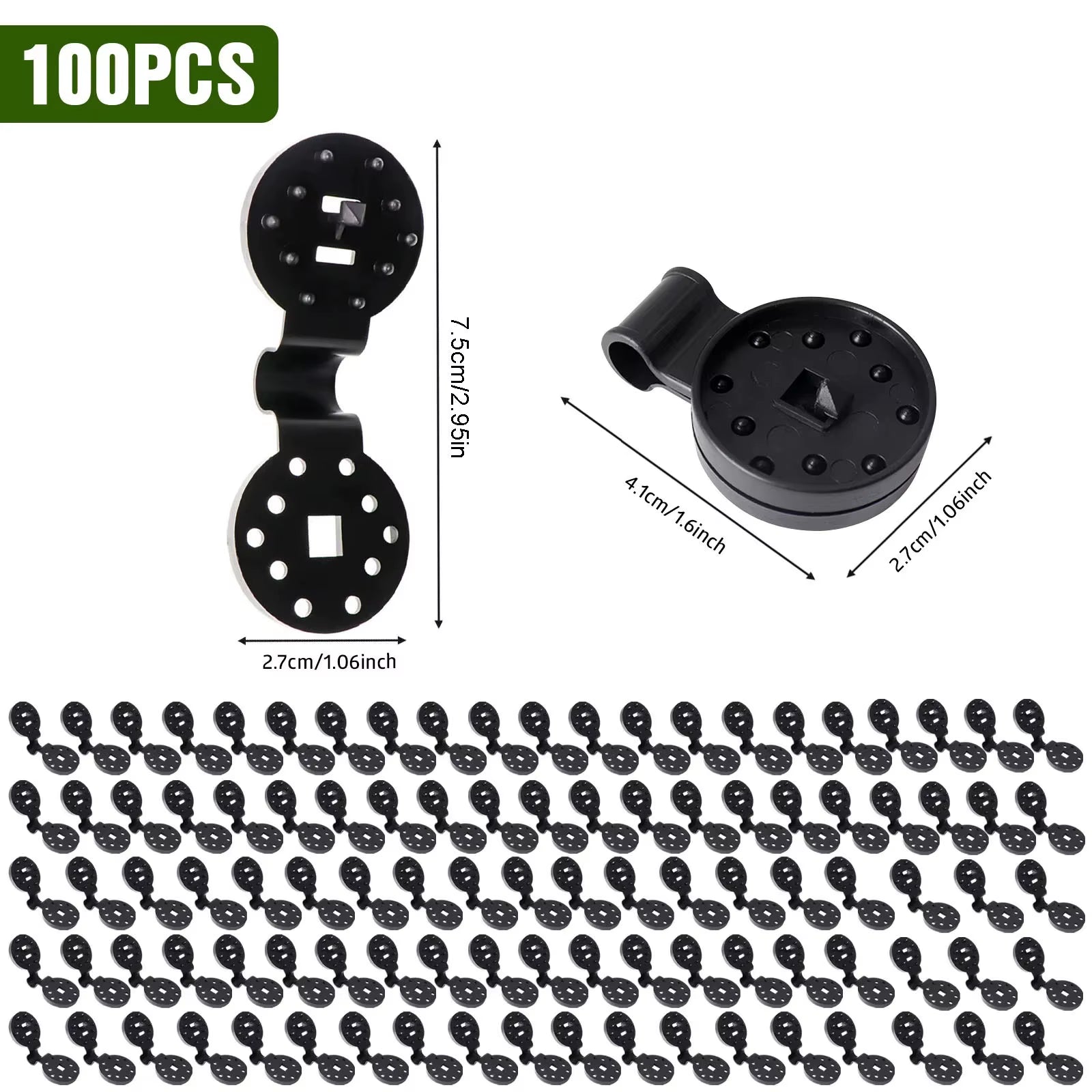 10/20/50100Pcs Awning Plastic Clips Outdoor Shade Cloth Net Clip Camping Garden Tool Buildings Fence Net Fix Clamp Awning Hook