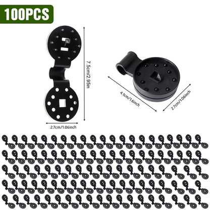 10/20/50100Pcs Awning Plastic Clips Outdoor Shade Cloth Net Clip Camping Garden Tool Buildings Fence Net Fix Clamp Awning Hook