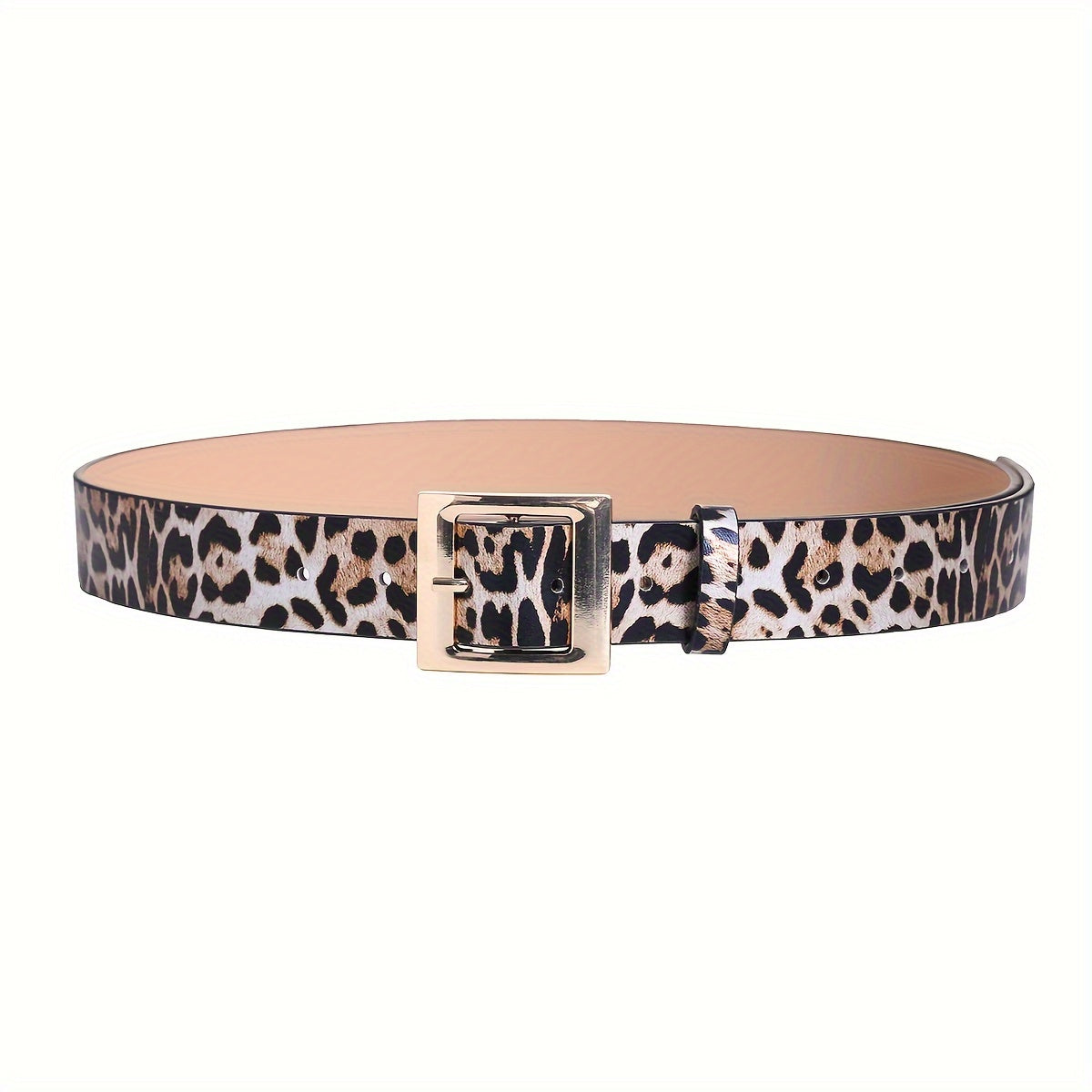 Chic Leopard Print Wide Belt for Women - Versatile PU Leather Accessory for Casual, Wedding, Party & Casual Attire Beauty Fashion