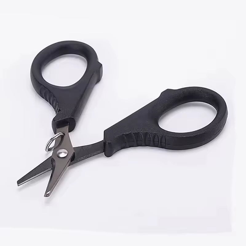 WEIHE Steel Fishing Scissors Set Pesca Scissors with Badge Reel Cutting Line Tool Fishing Tools