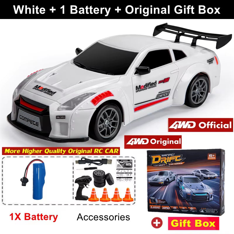 New  Remote Control Drift Car Full Size 1:24 Mini Remote Control Racing Car Model 2.4G Radio High Speed RC Car Boy Toy Gift