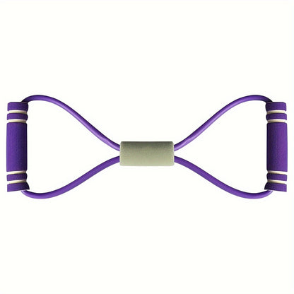8-shaped Tension Belt With Handles, Elastic Yoga Resistance Band, Chest Expansion Belt For Arm & Leg Stretching, Workout, Yoga, Pilates, Suitable For Beginner Beauty Fashion