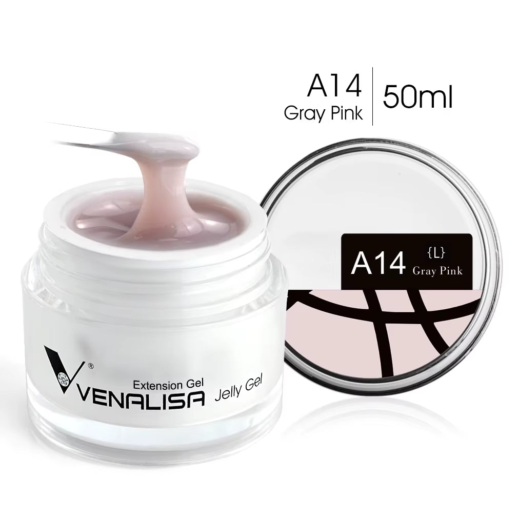 50Ml TPO FREE Rose Pink Jelly Gel Extension Nail Salon Professiona Used Self Leveling Transparent Gel Nail Gel Polish