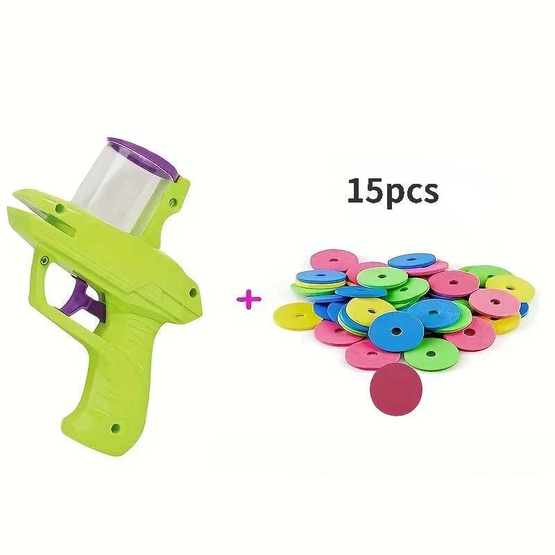 Mini Carrot Flying Disc Launcher Toy, Chew Proof Durable, Catnip Bell Stimulation, Interactive Fetch Game for Dogs Cats, Outdoor
