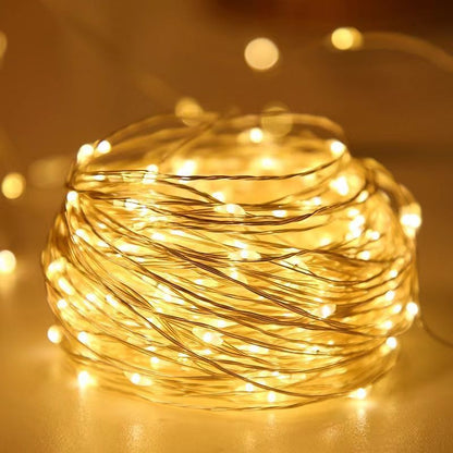 1pc String Lights for Bedroom, Party, Wedding, Christmas Halloween Decoration, 50/100LED Beauty Fashion