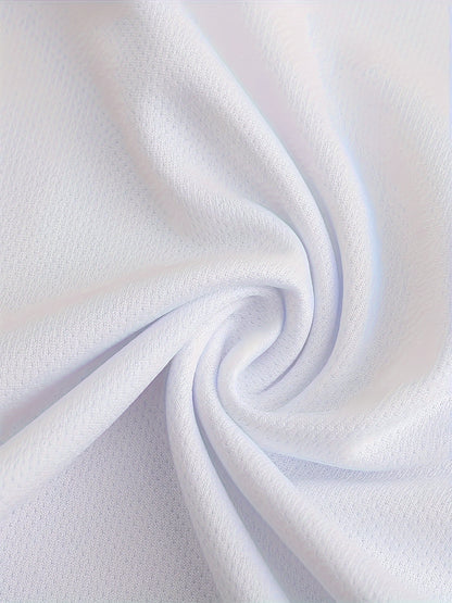 5pcs Solid Color Short Sleeve T-shirt, Men's Breathable Quick-Dry Crew Neck Top For Summer Sport & Casual Wear Beauty World Shop