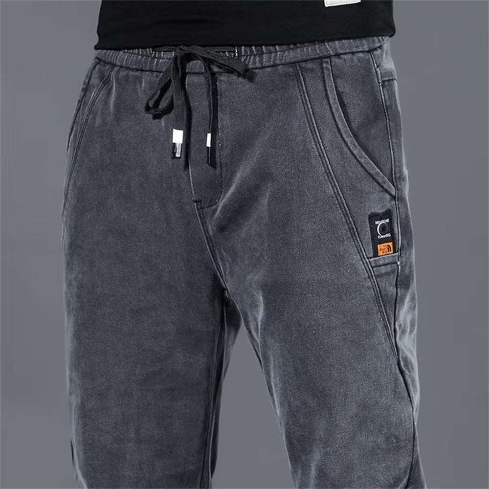 New Man Pants Hip Hop Harem Jeans Men Trousers Loose Joggers Denim Casual Sweatpants Korea Trousers Streetwear Men Clothing