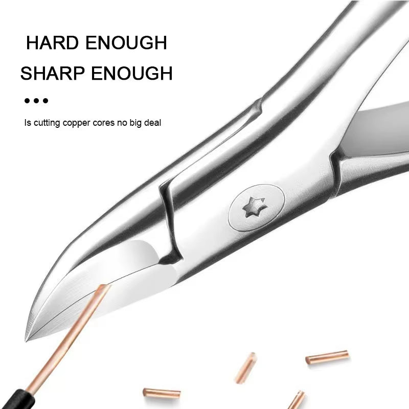 New 1Pcs Professional Nail Clipper Anti-Splash Nail Clippers Nail Scissors Cutter Set Stainless Steel Pedicure Tools ZJJ03