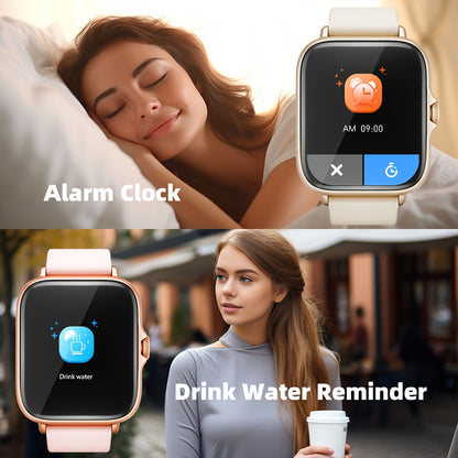 Sports Smart Watch, 1. 83'' Full Touch Screen Display with Message, Answer Make Call Smartwatch, Sleep Monitoring, Sports Pedometer, Information Alerts, for iPhone Android Phones, Smartbands Fitness Watch for Women Men Friend Beauty Fashion