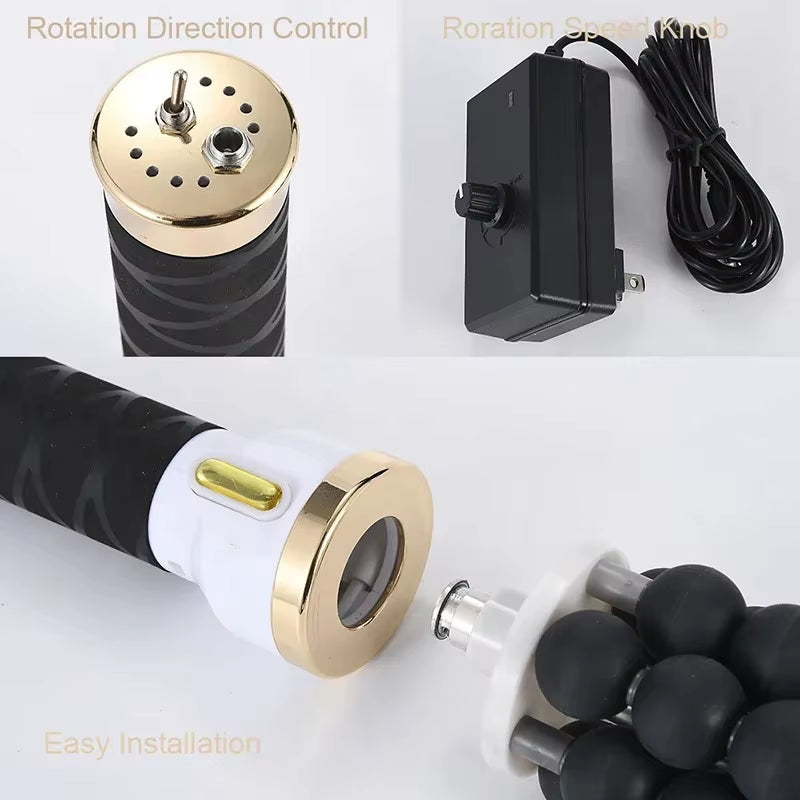 Cellulite Reduction Bead Roller Massage Lymphatic Drainage Rolling Beads Cylinder Therapy Body Contouring Fat Removal Machine