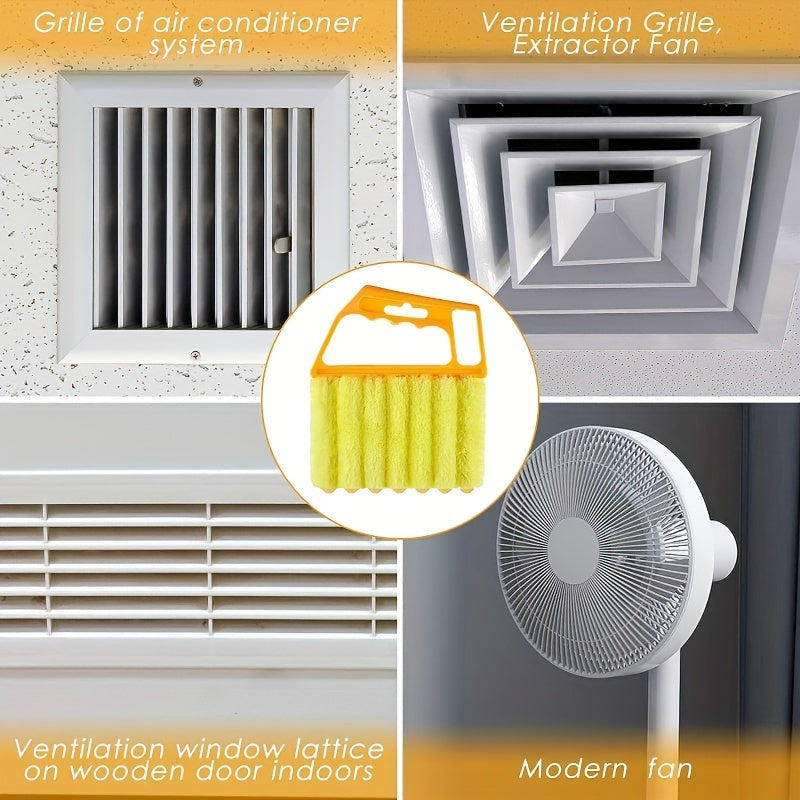 1pc, Washable Window Cleaning Brushes With Microfibers For Effortless Dust Collection And Blinds Cleaning Beauty Fashion