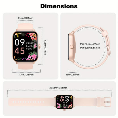 1pc FAWEIO 1.8 Inch Smart Watch for Women & Men with 100+ Sport Modes, Answer/Make Calls, Fitness Activity Tracker, Pedometer, for iPhone And Android, Perfect Gift for Family And Friends, Suitable for Christmas Gifts Beauty World Shop