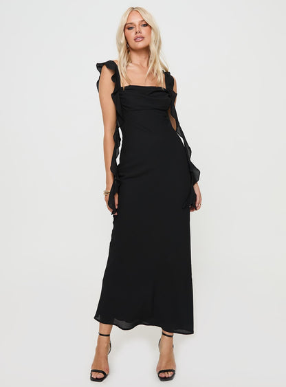Lanai Maxi Dress Black Princess Polly