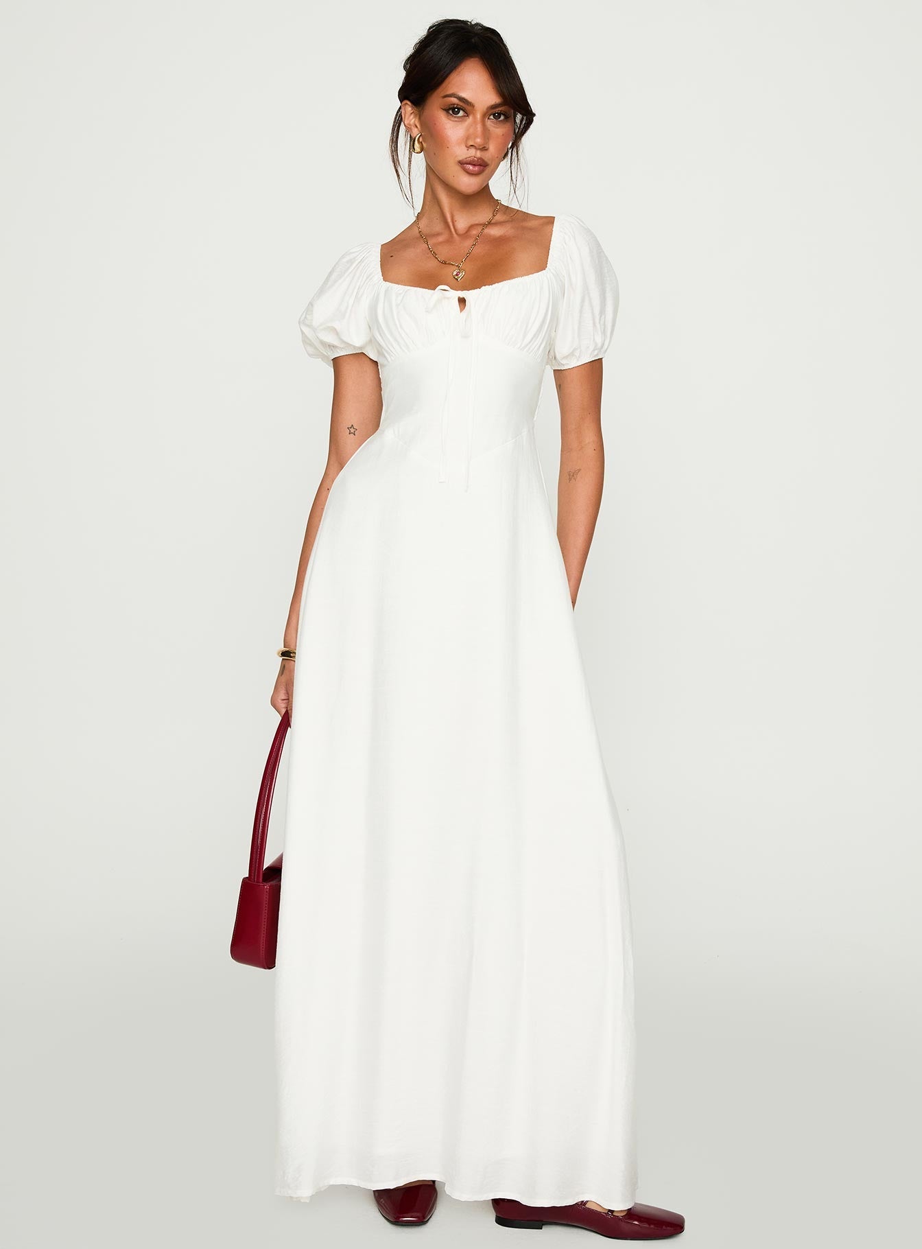 Summer Song Maxi Dress White Princess Polly
