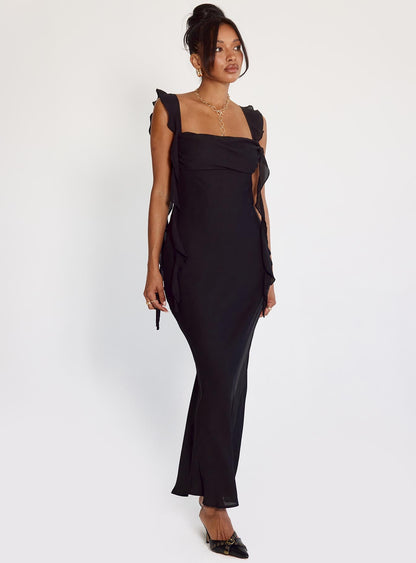 Lanai Maxi Dress Black Princess Polly