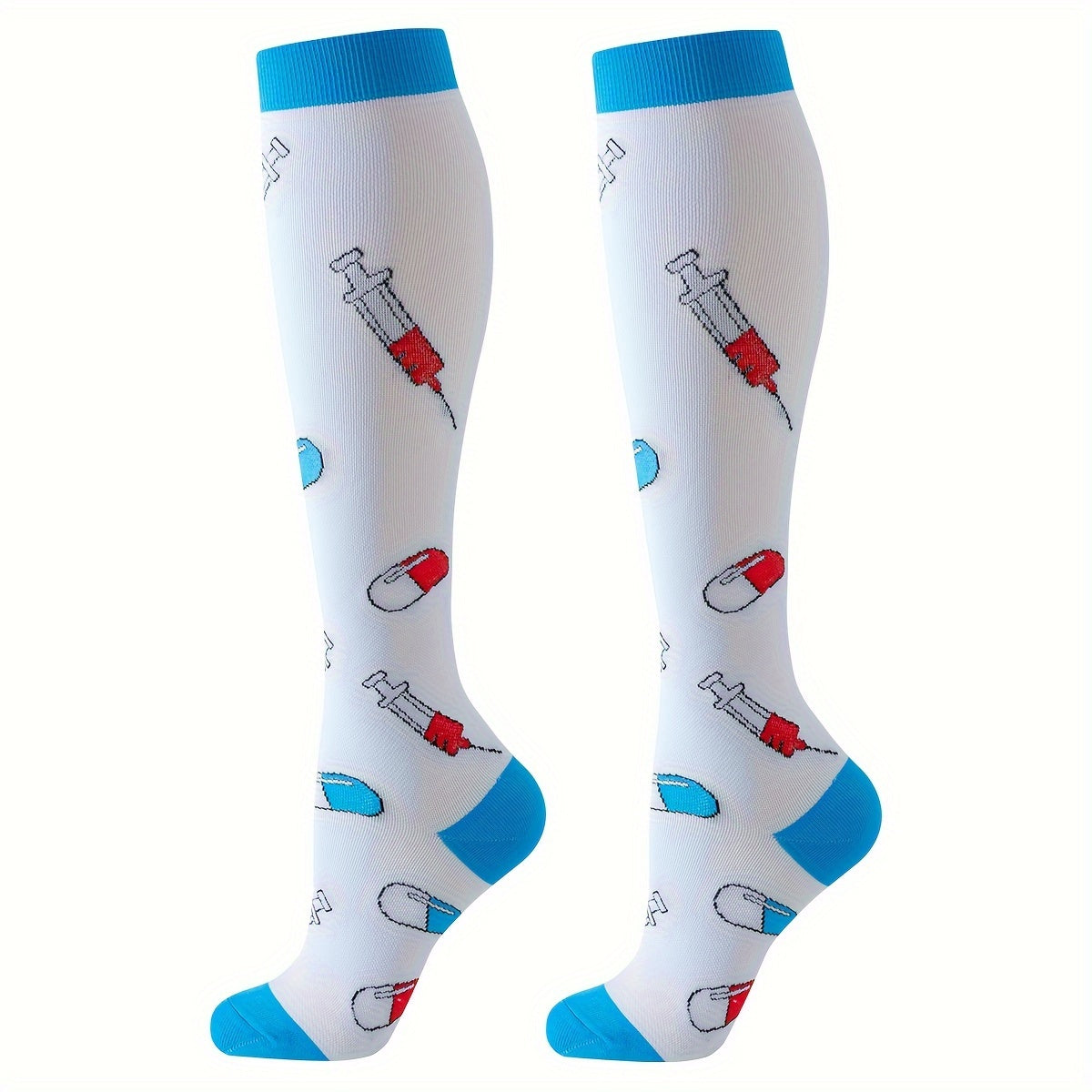 4 pairs sport compression socks