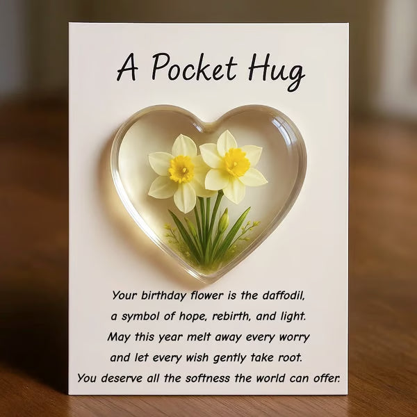 🎁🌺Birth Flower Pocket Hug mysite