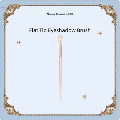 Flower Knows Flat Tip Eyeshadow Brush Makeup Brushes Eyes Make up Tools