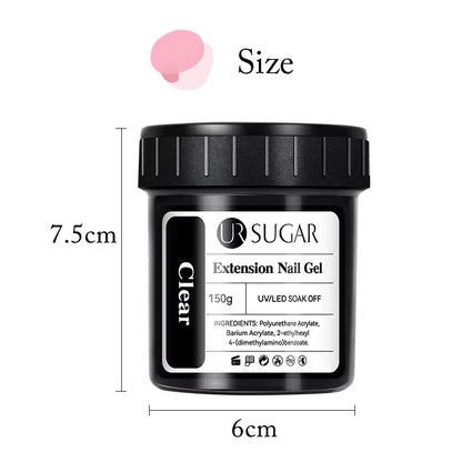 150G Quick Extension Gel Pink Jelly Milky White Camouflage Finger French Hard Gel UV LED Gel Nail Art Design Manicure