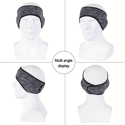 Winter Fleece Headband, Sport Earmuffs, Windproof Stretchy Ear Covers, Ski Workout Sweatband, Thermal Moisture Wicking Sport Headbands - For Men & Women - For Winter Sports & Outdoor Activities - Perfect Gift for Cold Weather Beauty World Shop