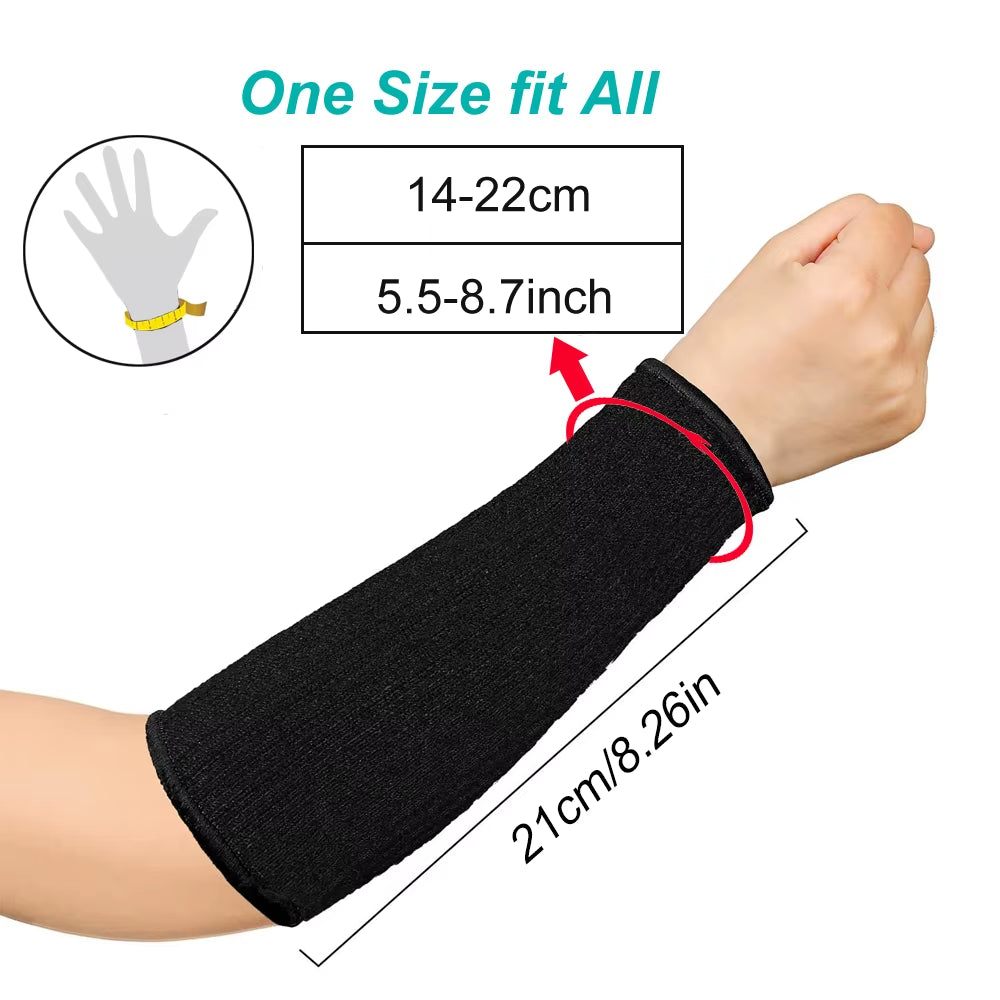 1Pair Arm Protectors Guard Sleeves Safety Protective for Thin Skin and Bruising Cut Resistant Forearm for Men Women