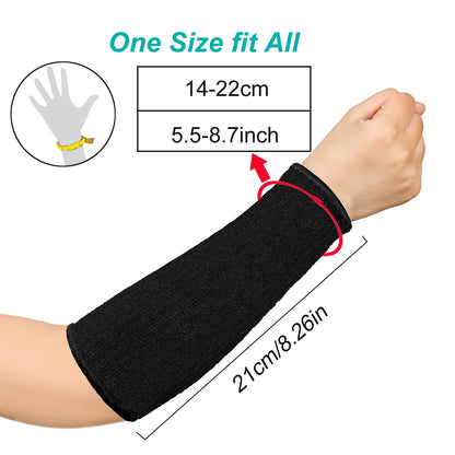 1Pair Arm Protectors Guard Sleeves Safety Protective for Thin Skin and Bruising Cut Resistant Forearm for Men Women