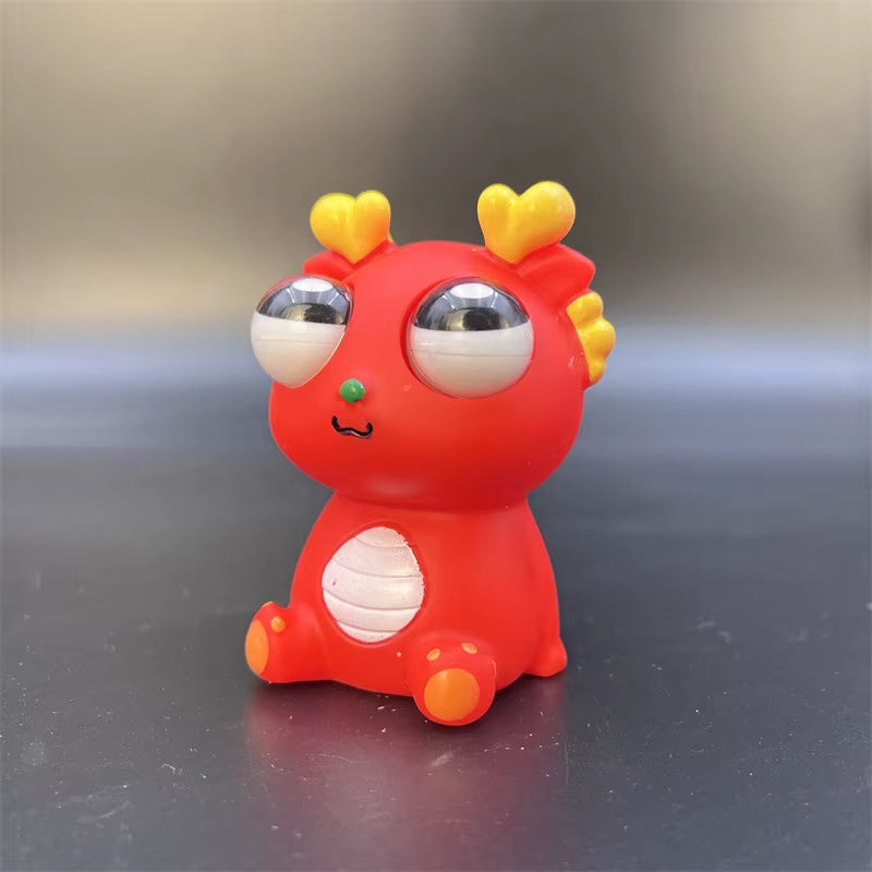 Creative Explosive Eye Dragon Dinosaur Decompression Toy Squeezing Joy Squeezing Staring Eye Funny Release Animal Sensory Toys