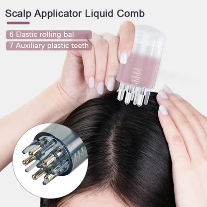 5ML Scalp Applicator Liquid Comb for Hair Growth Serum Oil Nourish Mini Portable Hair Roots Massage Medicine Comb Hair