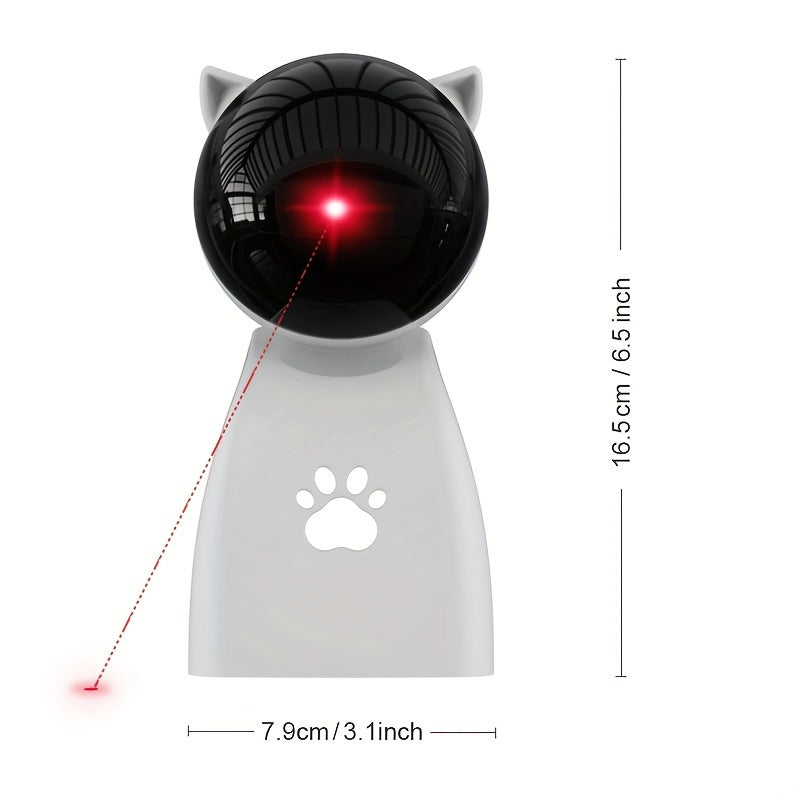 Interactive Laser Pointer Cat Toys For Indoor Cats, Automatic Cat Laser Toys For Bored Indoor Adult Cats/Kittens/Dogs, USB Rechargeable, 3 Sport Modes, Can Be Hung Or Placed, Suitable For Holiday Gifts, Christmas Gifts. Beauty World Shop